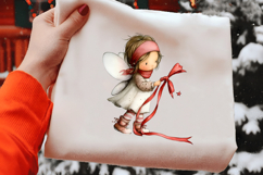 Whimsical Christmas Fairy Clipart Product Image 2