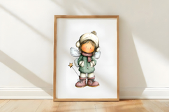 Whimsical Christmas Fairy Clipart Product Image 3