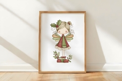 Whimsical Christmas Fairy Clipart Product Image 3