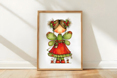Whimsical Christmas Fairy Clipart Product Image 3