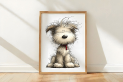 Whimsical Christmas Fluffy Dogs Clipart Product Image 3