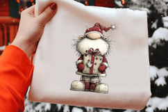 Whimsical Christmas Fluffy Santa Clipart Product Image 2