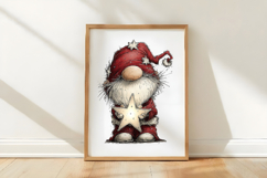 Whimsical Christmas Fluffy Santa Clipart Product Image 3