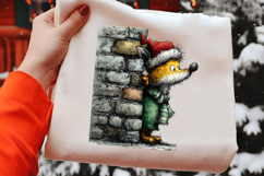 Whimsical Christmas Fox Clipart Product Image 2