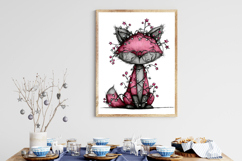 Whimsical Christmas Fox Clipart Product Image 3