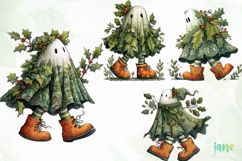 Whimsical Christmas Ghost Clipart Product Image 1