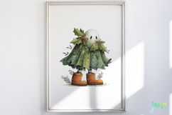 Whimsical Christmas Ghost Clipart Product Image 5