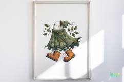 Whimsical Christmas Ghost Clipart Product Image 5