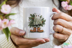 Whimsical Christmas Ghost Clipart Product Image 2
