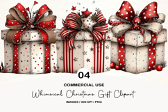 Whimsical Christmas Gift Clipart Product Image 1