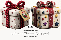 Whimsical Christmas Gift Clipart Product Image 1