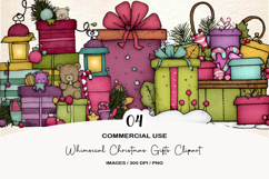 Whimsical Christmas Gifts Clipart Product Image 1