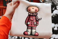 Whimsical Christmas Gingerbread Man Clipart Product Image 3
