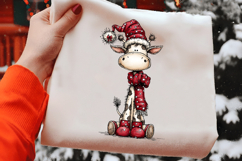 Whimsical Christmas Giraffe Clipart Product Image 2