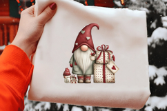 Whimsical Christmas Gnome Bow Clipart Product Image 2