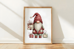 Whimsical Christmas Gnome Bow Clipart Product Image 3
