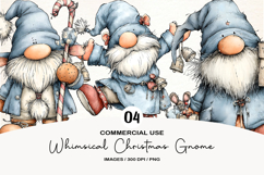 Whimsical Christmas Gnome Clipart Product Image 1