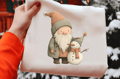 Whimsical Christmas Gnome Clipart Product Image 2