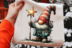 Whimsical Christmas Gnome Clipart Product Image 2