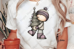 Whimsical Christmas Gnome Clipart Product Image 2
