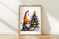 Whimsical Christmas Gnome Clipart Product Image 3