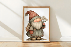 Whimsical Christmas Gnome Clipart Product Image 3