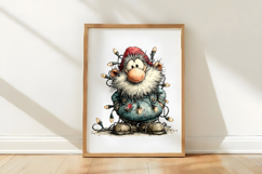 Whimsical Christmas Gnome Clipart Product Image 3