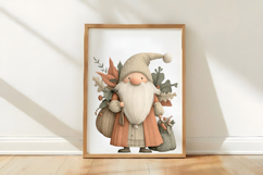 Whimsical Christmas Gnome Clipart Product Image 3