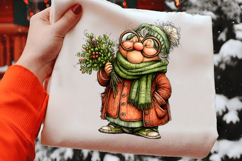 Whimsical Christmas Grandma Clipart Product Image 2
