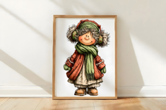 Whimsical Christmas Grandma Clipart Product Image 3