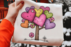 Whimsical Christmas Heart Tree Clipart Product Image 2