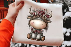 Whimsical Christmas Highland Cow Product Image 2