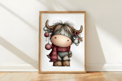 Whimsical Christmas Highland Cow Product Image 3