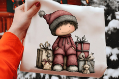 Whimsical Christmas Kids Clipart Product Image 2