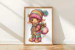 Whimsical Christmas Kids Clipart Product Image 3