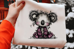Whimsical Christmas Koala Clipart Product Image 2