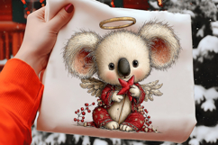 Whimsical Christmas Koala Clipart Product Image 2