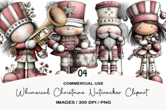 Whimsical Christmas Nutcracker Clipart Product Image 1
