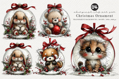 Whimsical Christmas Ornament Clipart Product Image 1