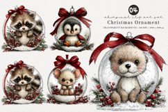 Whimsical Christmas Ornament Clipart Product Image 1