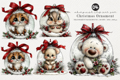 Whimsical Christmas Ornament Clipart Product Image 1
