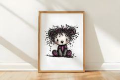 Whimsical Christmas Panda Clipart Product Image 3