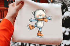 Whimsical Christmas Polar Bear Clipart Product Image 2