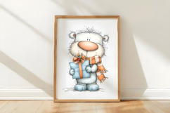 Whimsical Christmas Polar Bear Clipart Product Image 3