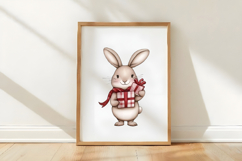 Whimsical Christmas Rabbit Clipart Product Image 3