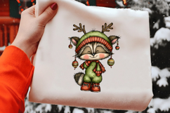 Whimsical Christmas Raccoon Clipart Product Image 2