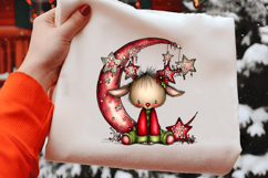 Whimsical Christmas Cute Reindeer Clipart Product Image 2
