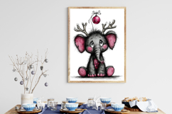 Whimsical Christmas Safari Animal Clipart Product Image 3