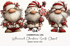 Whimsical Christmas Santa Clipart Product Image 1