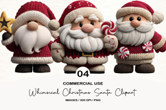 Whimsical Christmas Santa Clipart Product Image 1